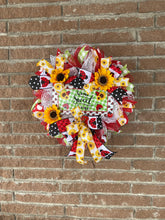 Load image into Gallery viewer, Home Sweet Home Ladybug/Sunflower Wreath
