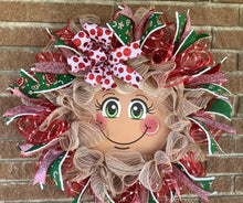 Load image into Gallery viewer, Gingerbread Wreath-Christmas-Home Decor-Holiday Wreath-Deco Mesh Wreath
