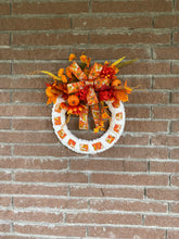 Load image into Gallery viewer, Pumpkins Ribbon Wreath
