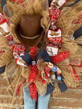 Load image into Gallery viewer, Western Cowboy with legs wreath
