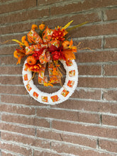 Load image into Gallery viewer, Pumpkins Ribbon Wreath
