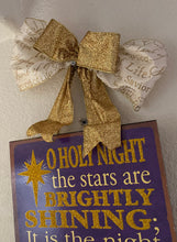 Load image into Gallery viewer, O Holy Night sign with rail
